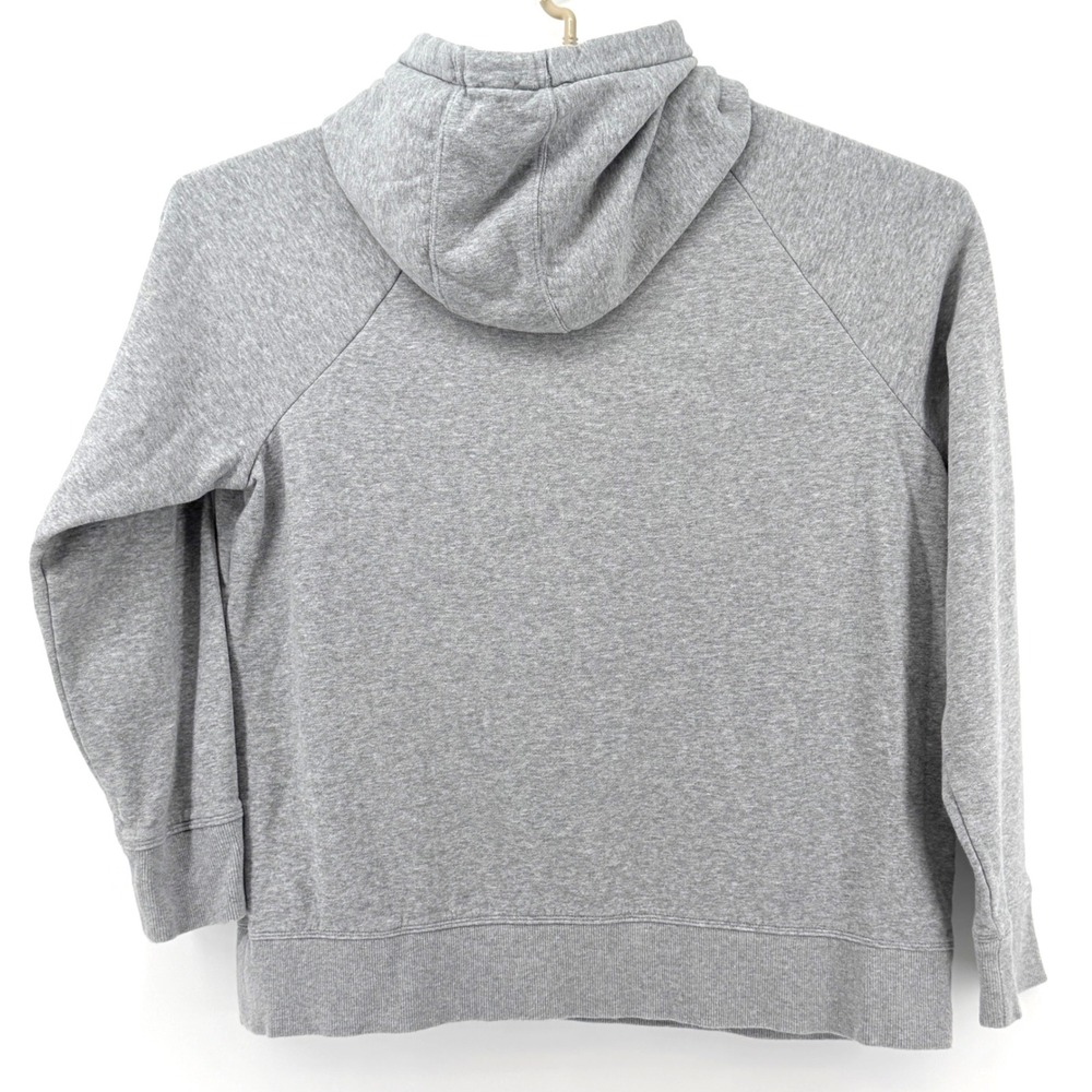 Under Armour Hoodie Womens XL Gray Pink Logo Good Loose Fit Pullover Sweatshirt - Picture 4 of 8